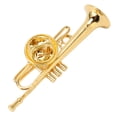 thumbnail image 1 of Musical Instrument Brooch, Shiny Jewelry Trumpet Brooch  for Concert for Music Lover, 1 of 8