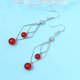 thumbnail image 2 of Pendientes de ágata de plata esterlina para mujer, diseño de nicho de temperamento retro y pendientes de diamantes, pendientes salvajes, 2 of 4