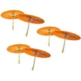 thumbnail image 3 of TJ Global PACK OF 6 Japanese Chinese Kids Size 22" Umbrella Parasol For Wedding Parties, Photography, Costumes, Cosplay, Decoration And Other Events - 6 Umbrellas (Orange), 3 of 3