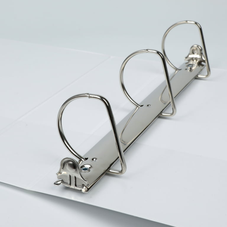 Pen+Gear 3-Ring Durable View Binder, 1/2  Slant D-Rings, White 