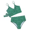 thumbnail image 3 of Culottes Taille Haute pour Femmes Maillots de Bain Ensemble Bikini de Plage, 3 of 5
