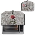 thumbnail image 2 of Renewold Toaster Oven Protection Case Stain-Resistant Washable Smart Oven Air Fryer Cover Countertop Appliance Protective Case Kitchen Decor, 18.5 x 14.5 x 9 Inches, Rose Newspaper, 2 of 7