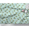 thumbnail image 3 of Soimoi Green Cotton Duck Fabric Flycathcer Bird Print Fabric by Yard 58 Inch Wide, 3 of 5