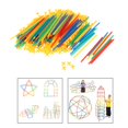 thumbnail image 3 of Bloques de construcción de paja juguetes coloridos de enclavamiento de ingeniería juguetes de construcción de juguete de diversión - 600 piezas Sunnimix Conectores de pajitas, 3 of 8