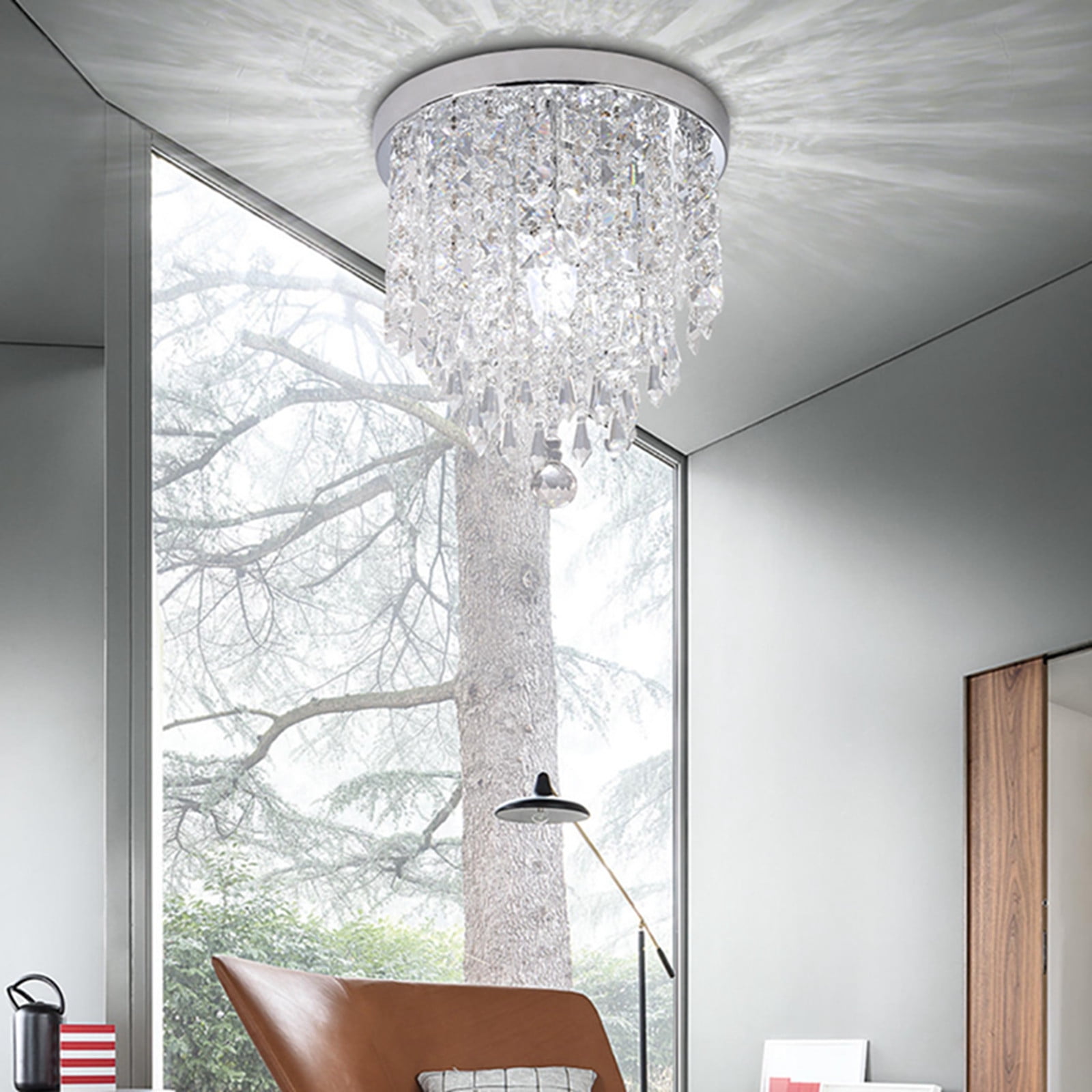 Modern Chandelier Crystal Ball Fixture Pendant Ceiling Lamp H9.84X W8.66IN USA 