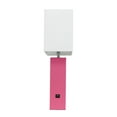 thumbnail image 6 of Elegant Designs Modern Leather Table Lamp with USB and White Fabric Shade, Hot Pink, 6 of 8