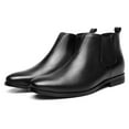 thumbnail image 3 of CMR CHAMARIPA High Heel Boots For Men Height Increasing Chelsea Boots Men Taller Shoes Black 6 CM / 2.36 Inches, 3 of 6