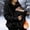 Black, variant on Women's Maternity Full Zip Fleece Jacket with Baby Pouch – Warm Kangaroo Pocket Sweatshirt Hoodie for Pregnancy (Navy,L)
