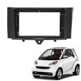 thumbnail image 2 of Embellecedor de radio de coche 2 Din para Smart Fortwo 2011-2015, adaptador de placa estéreo DVD, montaje en el salpicadero, 2 of 5