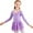 Purple, variant on Gyratedream Toddler Girls Long Sleeve Sparkle Ballet Skirted Leotard Dance Dress Skirt Gymnastic Ballerina Outfit