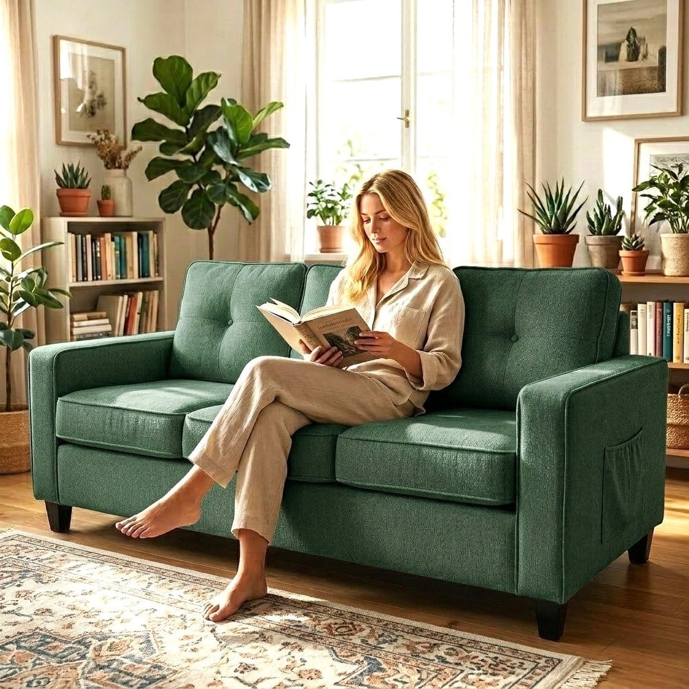 US Pride Chenille upholstery 77.2 inch wide Sofa