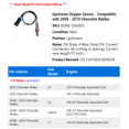 thumbnail image 2 of Upstream Oxygen Sensor - Compatible with 2008 - 2010 Chevy Malibu 2009, 2 of 2