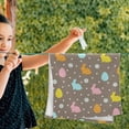 thumbnail image 5 of Coolnut Cute Easter Pattern Hand Towels 2 PCS, Colorful Bunnies Eggs Kitchen Towel Ultra Soft and Highly Absorbent,Decorative Fingertip Face Towel for Bathroom Hotel, 28.3"x14.4", 5 of 5