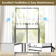Erinnyees 67 Gallon Reptile Terrarium with Top Screen Ventilation, Snake Habitat with Heating Pad Space, Front Opening Reptile Vivarium with Sliding Cable Outlet for Leopard Geckos, Snakes, Turtles