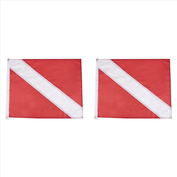 2X Bandera de Buceo Bandera de SeñAl de Bandera de Flotador de SeñAl de de EsnóRquel para Buceo Submarino Pesca Submarina