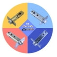 thumbnail image 4 of Door Reinforcement Plate With Screws Garage Deadbolt Cover Deadbolt Cover Plate, 4 of 4