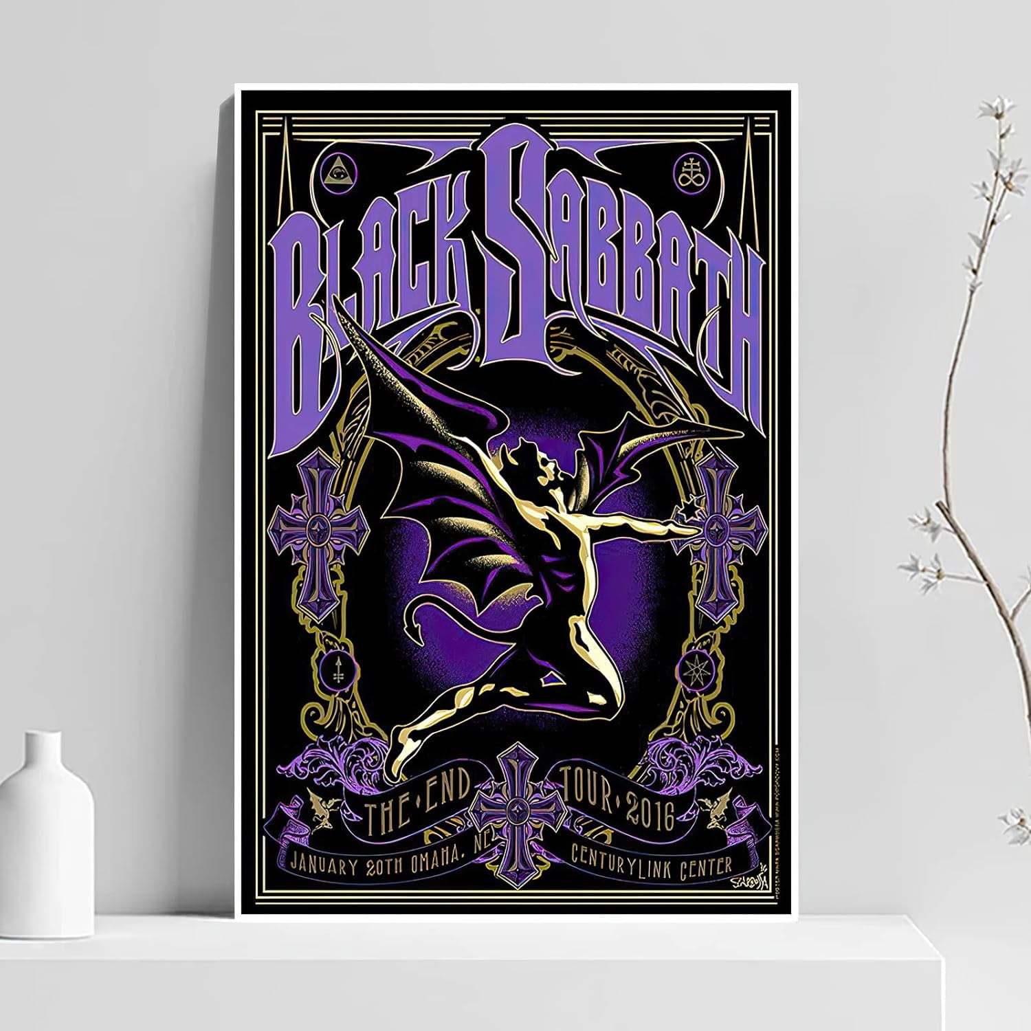 Black Sabbath The End ツアー シルクスクリーン ポスター Black Sabbath 