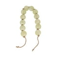 thumbnail image 6 of Modern Frosted Glass Bead for Home Decor and Bathroom - Refined Garland with Jute Cord Accent for Shelf and Coffee Table Styling - Light Reflective Piece for Office and Living Room - 3", Green, 6 of 11