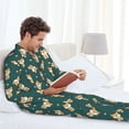 thumbnail image 6 of Fotbe Cute Shiba Pattern Long Sleeve Pajama Set for Men,Sleepwear Set,2-piece Loungewear Set,Soft PJs Comfy Nightwear with Pockets-X-Large, 6 of 7