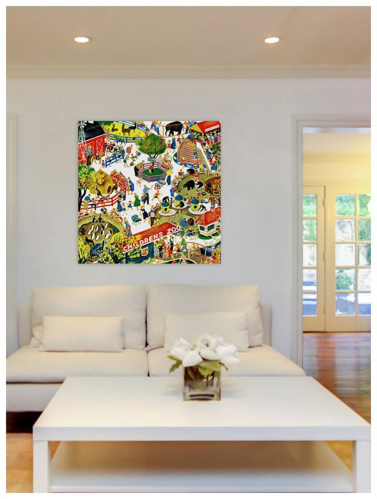 Marmont Hill "Children's Zoo" by Curtis Painting Print on Canvas