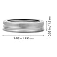thumbnail image 2 of SHISUYAN 12 Set of Jar Lids with Rings Can Lids Covers Jar Sealing Lid, 2 of 7