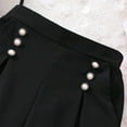 thumbnail image 5 of Girls Pants Summer Girl Loose Pants Casual Pants Straight Bottom for Children Clothes Girls Fashion,Color:Black,Size:7-8 Years, 5 of 6