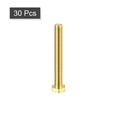 thumbnail image 3 of Unique Bargains Brass Hex Bolts, M5x40mm 30 Pack Fully Thread Grade 4.8 Machine Screws, 3 of 4