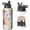 Black-2, variant on 32 Oz Pioneer Insulated Water Bottle Colorful Floral Stainless Steel Double Walled Vacuum Sports Water Bottle Reusable Leak Proof BPA-Free Flask for Gym Camping Hiking Black