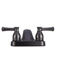 thumbnail image 4 of Dura Faucet Robinet DF-PL700L-VB Série Designer; Utilisé pour Toilettes; Pièce Unique Montage sur Plateau de 4 Pouces; Poignée Designer à 2 Leviers; Revêtement Bronze Vénitien/plastique; Application à 2 Trous, 4 of 5