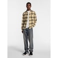 thumbnail image 2 of No Boundaries Boxy Fit Grunge Flannel Shirt with Long Sleeves, Men's XS-4XLT, 2 of 5