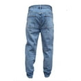 thumbnail image 2 of HoodLamb Men's Denim Classic Straight Leg Hemp Jeans, Blue, 33, 2 of 2