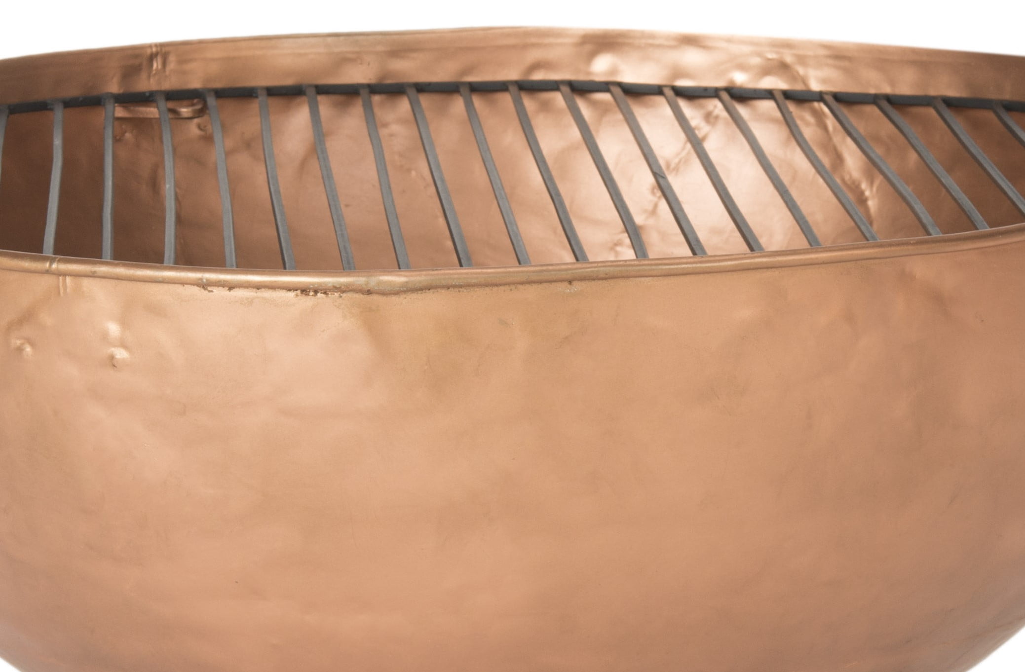 SAFAVIEH Outdoor Collection Bangkok Fire Pit Copper/Black