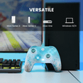 thumbnail image 3 of GameSir T7 Pro Floral Wired Controller for Xbox Series X|S, Xbox One, Windows 10/11 & Steam, Hall Effect Sticks & Triggers, 2 Back Buttons, Dynamic RGB, Floral Matte Design, Ergonomic, 3.5mm Audio, 3 of 10