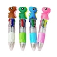thumbnail image 2 of Clearance Under $1, 1 Pack 4-in-1 Multicolor Ballpoint Pen, Cute Dinosaur Topper Shuttle Pen for Fun Note-Taking and Party Favors, 12cm(O), 2 of 6