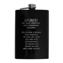 8oz BLACK Democrat Donkey black flask 8oz BLACK Democrat Donkey black flask