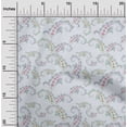 thumbnail image 2 of oneOone Georgette Viscose Light Blue Fabric Asian Paisley Sewing Craft Projects Fabric Prints By Yard 42 Inch Wide, 2 of 4