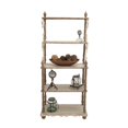 thumbnail image 2 of DecMode 75" x 32" White Wood Farmhouse Shelving Un, 2 of 5