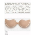 thumbnail image 4 of GustaveDesign Women Push Up Strapless Invisible Bra Backless Adhesive Sexy Seamless Bra Breast Life Nipple Cover "A Cup,Black", 4 of 9