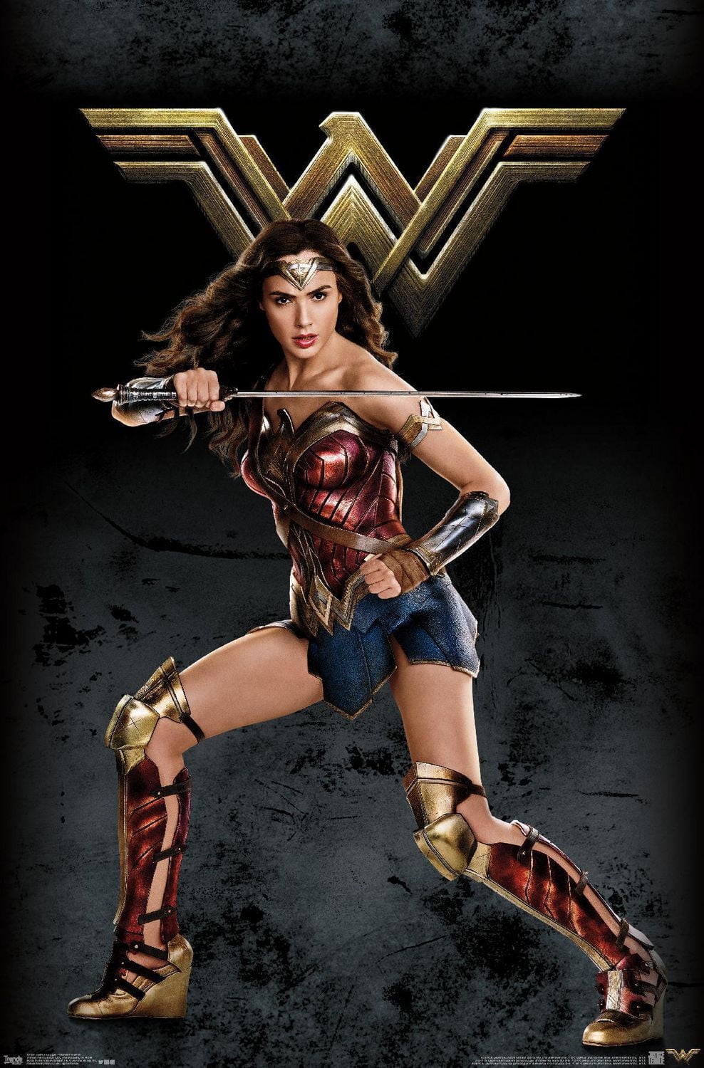 DC Comics Movie Justice League - Wonder Woman Wall Poster, 22.375" x 34"