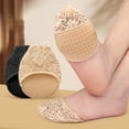 thumbnail image 4 of 1 Pair Half Toe Socks Women Lace Toe Socks No Show Liner Invisible Toeless Socks Forefoot Non-Slip Insoles Pads, 4 of 8