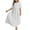 White, variant on Tshirt Dress Women Cotton Linen Short Sleeve Scoop Neck Loose Fit Flowy Midi Dress Casual Summer Dresses