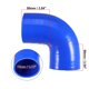 thumbnail image 3 of Manguera de silicona Unique Bargains Codo de 90 grados Azul ID 70mm, 3 of 6