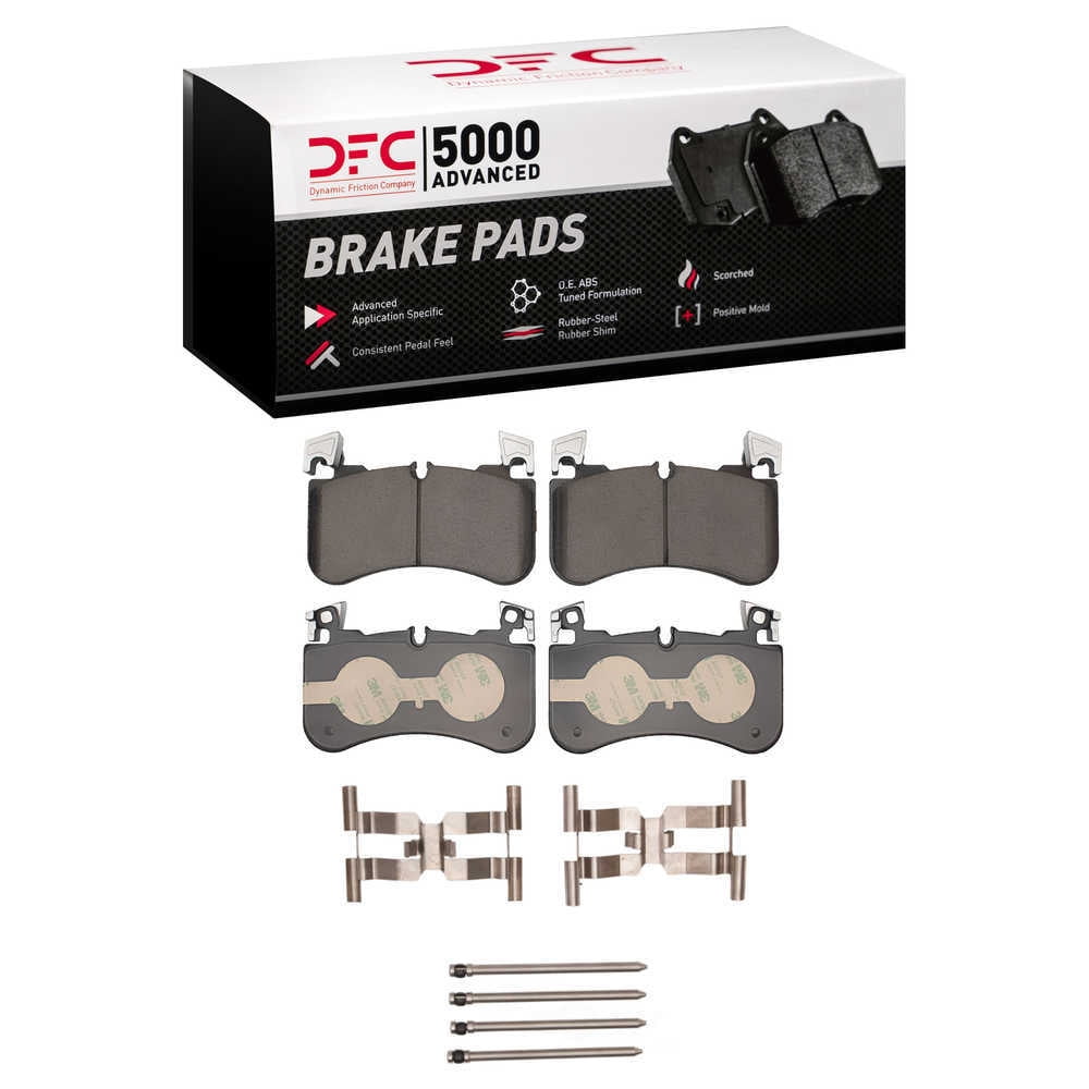 Dynamic Friction Company 1551-2184-01 DFC 5000 Advanced Brake Pads - Ceramic and Hardware Kit - OE