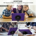 thumbnail image 5 of Dteck Case Compatible with All-New Kindle Fire HD 8 Tablet and Fire HD 8 Plus Tablet (10th Generation, 2020 Release) with Adjustable Shoulder Strap, 360 Rotating Kickstand Shockproof Case, Purple, 5 of 7
