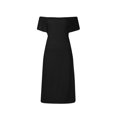 thumbnail image 6 of IROINNID Discount Cocktail Dress for Women Evening Night Party Sexy Slimming Bottom Slit Backless Off Shoulder Solid Short Sleeve Buttocks Dresses Cocktail Dress,Black, 6 of 7