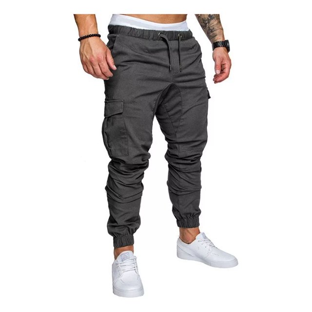 Pantalón Bolsas Cargo Jogger Moda Casual Hombre Yong
