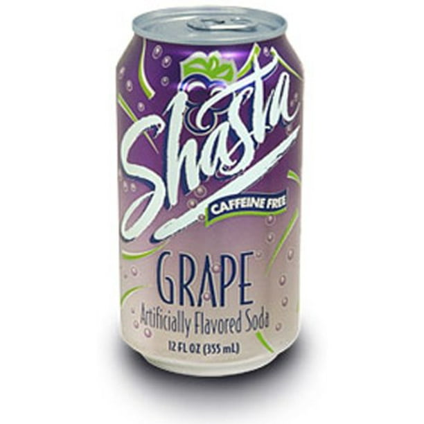 Shasta Grape Soda, 12Ounce Cans (Pack of 24) beverages