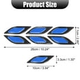 thumbnail image 3 of Unique Bargains 6pcs 3D Reflective Stickers Safety Warning Sign for Car Fender Bumper Night Visibility Decal Carbon Fiber Pattern Red, 3 of 6