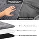thumbnail image 5 of CshidWorld Cama Grande para Perro Cama de Jaula de Perro Esponjosa y Mullida de hasta 65 Lb, Cama Ortopédica Lavable con Fondo Antideslizante para Perros Grandes y Medianos, Cama de Jaula de Perro de, 5 of 9