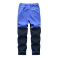 thumbnail image 5 of Edvintorg 5-16Years Winter Kid Pants Boys Girls Fashion Solid Color Plush Keep Warm Windproof Water Proof Outdoor Hiking Ski Pants Trousers Children's Clothing, 5 of 7